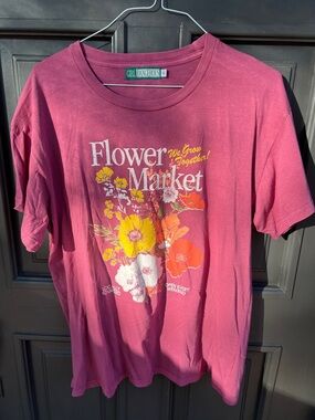 Girl Dangerous Pink 'Flower Market' Short Sleeve Tee